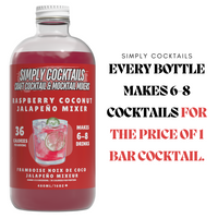 Raspberry, Coconut, Jalapeno Mixer